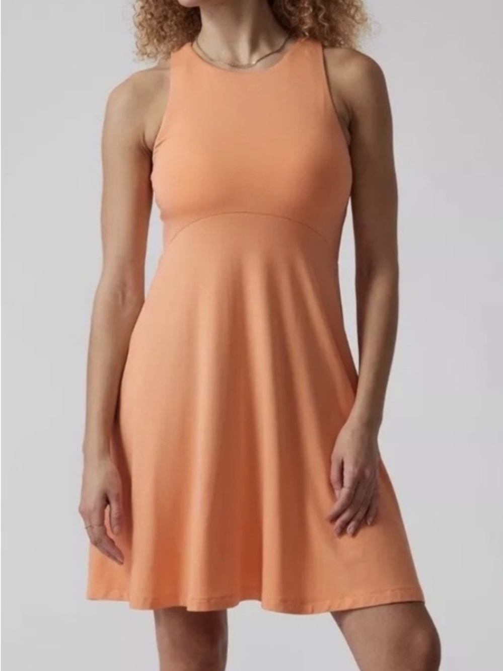 Athleta Women's Santorini Thera Dress orange medium